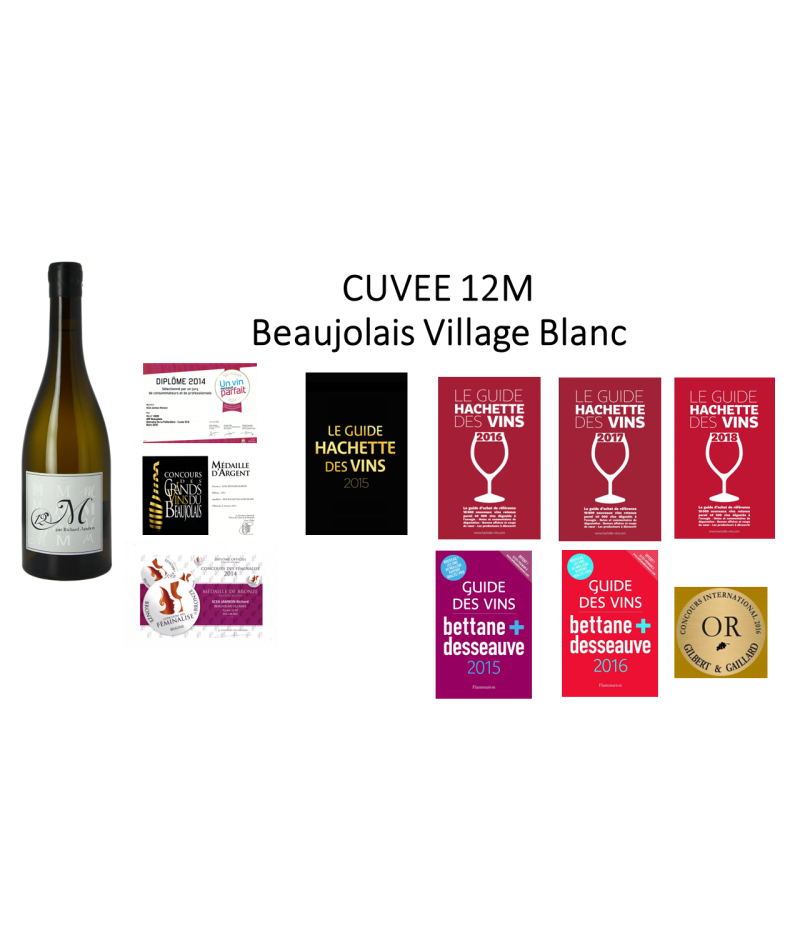 Beaujolais Villages Blanc Cuvée 12M 2018 - Domaine de la Paillardière