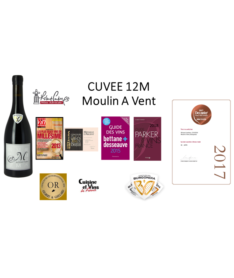 Cuvee 12M Moulin a Vent Rouge 2016 - Domaine de la Paillardière